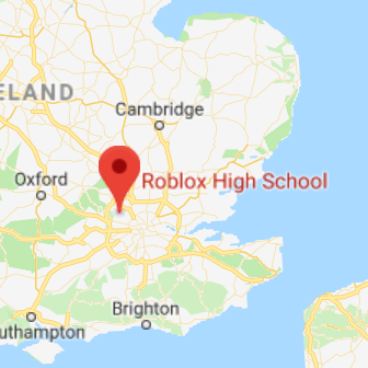 Buur on X: according to google maps Roblox High School is located in  England  / X