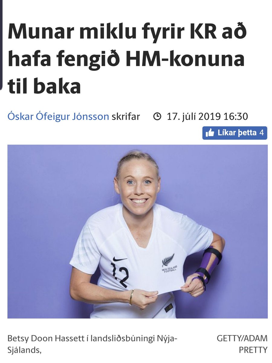 Væri gaman að sjá samanburð á því hvað kvennalið vs karlalið fá fyrir að missa leikmenn á HM. 
#fotboltinet