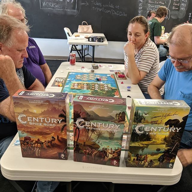 This is the first time that all 3 of the Plan B Games Century Trilogy series were played together at DGM. The Marathon is this weekend so sign up if you are not already a member. Thursday is game night as well so stop by to play some games. #gametime #bo… ift.tt/2JB53EZ