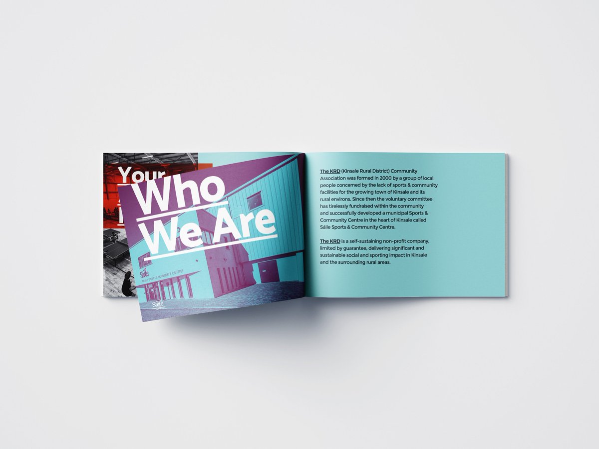 DTWdesign1's tweet photo. Sáile Sports Centre re branded and printed brochures. Bringing a strong modern and creative identity across multiple media. #cork #kinsale #print #graphicdesign #brochuredesign #sport #brandstrategy https://t.co/8allPCD0TP