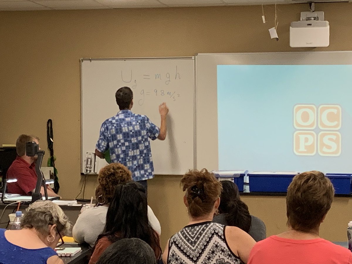 KevinThomasOCPS's tweet image. Big Idea 10 &amp;amp; 11 #energy concepts today with Dr. Capstick @FSUPhysics. #OCPSscience @DaveGorham_OCPS @CDLocps @LainieClowers