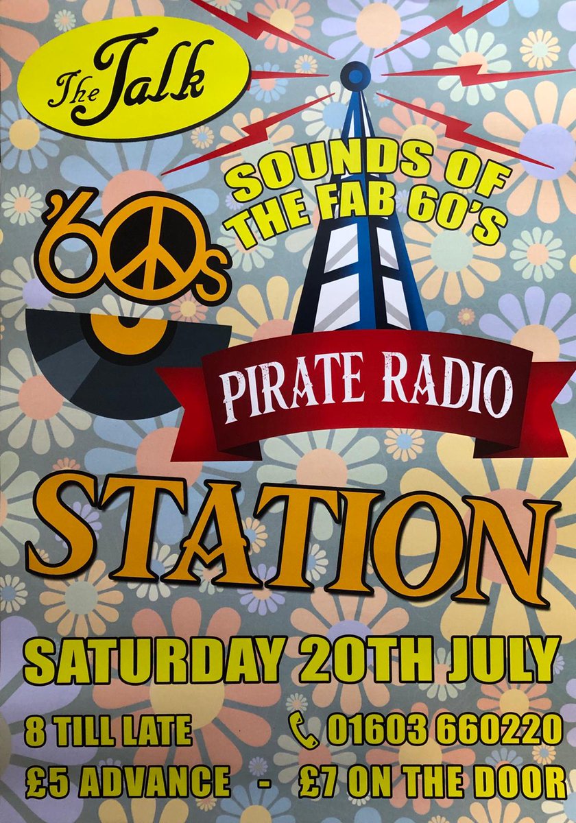 TheNewTalk's tweet photo. Only a few more days to go until our sounds of the 60s night. 
Tickets: £5 Advance/ £7 OTD https://t.co/pU7uV1CTbu