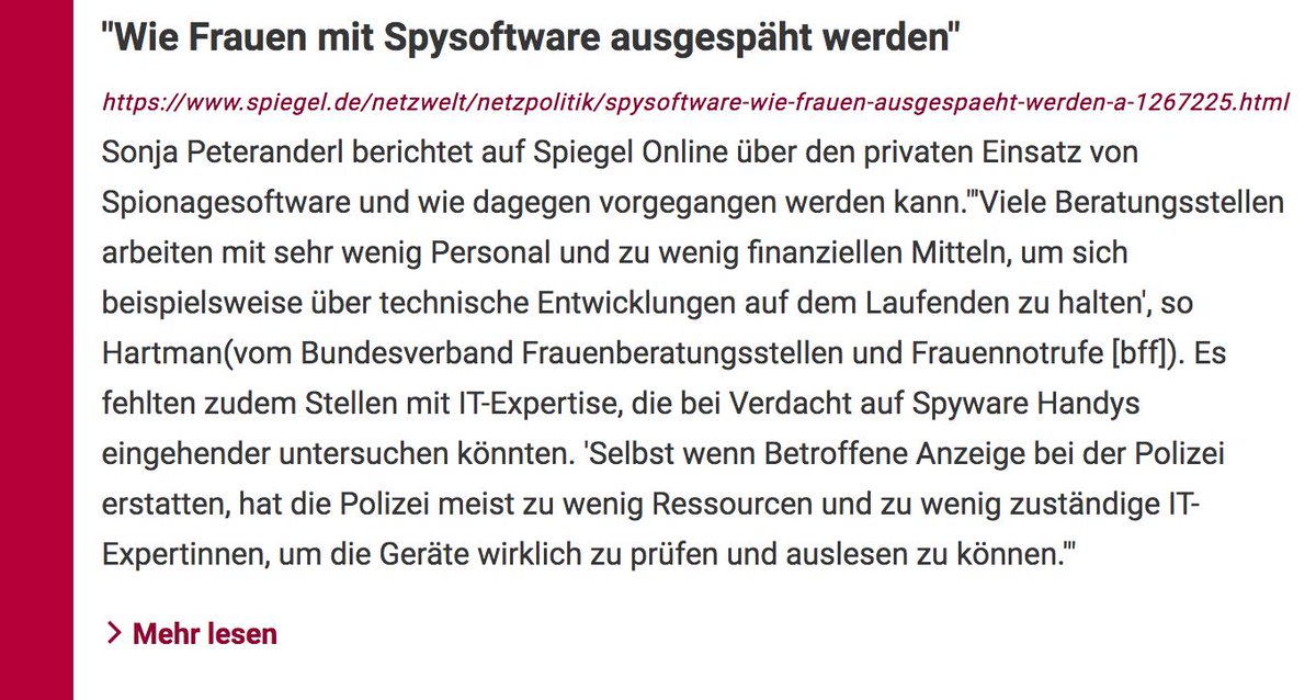 glocalreporting's tweet image. Lesetipp bei der @bpb_de (thx!): Mein Report über #Spysoftware im Kontext häuslicher Gewalt @SPIEGELONLINE @SPIEGEL_Netz spiegel.de/netzwelt/netzp… #spouseware #stalkerware #surveillance