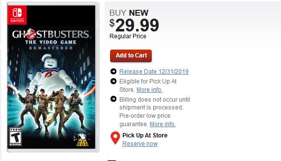 ghostbusters the video game gamestop