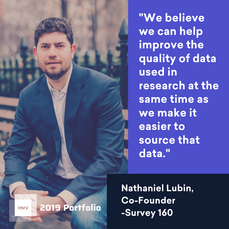 Survey160's tweet photo. We are excited to announce that Survey 160 is one of 17 recipients for @newmediaventure’s round of 2019 funding! Learn more about our platform and live interviewer SMS surveys at https://t.co/sCIlFZNRbn, and learn more about NMV’s 2019 portfolio here: https://t.co/ZEAB7nOKpo https://t.co/petcRJCJZb