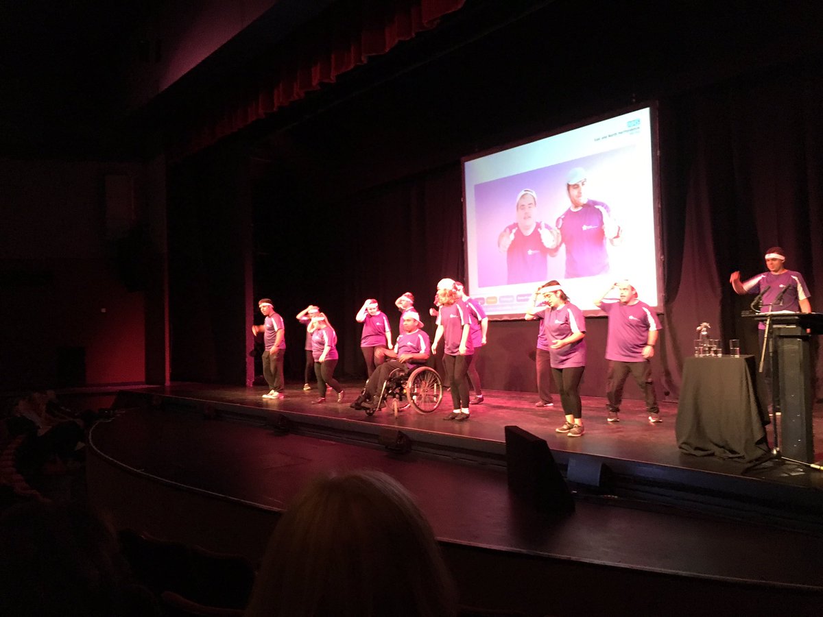 HRanarchist's tweet photo. #ENHertsAGM. Purple AllStars showing their amazing Sepsis pop song to raise awareness of Sepsis among those with LD @enherts @ENHHCharity #checkmeforsepsis https://t.co/7ftU8V4d7H