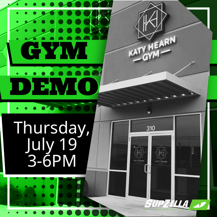 SupZillaClarks's tweet photo. Tomorrow we will be at the Katy Hearn Gym from 3-6pm with Charlie and Cody to sample some great products. Come see us! https://t.co/QQAM9zyCOV
