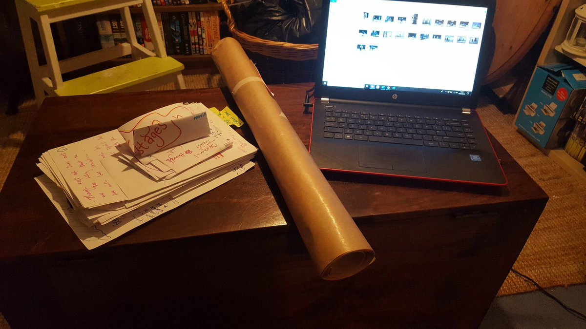 Si_Brewis's tweet image. After 4 weeks R&amp;amp;D this is the culmination of mine, @JustEmmaGordon, @ClaireMarie333, and @dickbonham's efforts on the new @Common_Chorus show. It might not look like much but I am well chuffed with it!!! Really excited to share some of it with audiences in the early autumn.