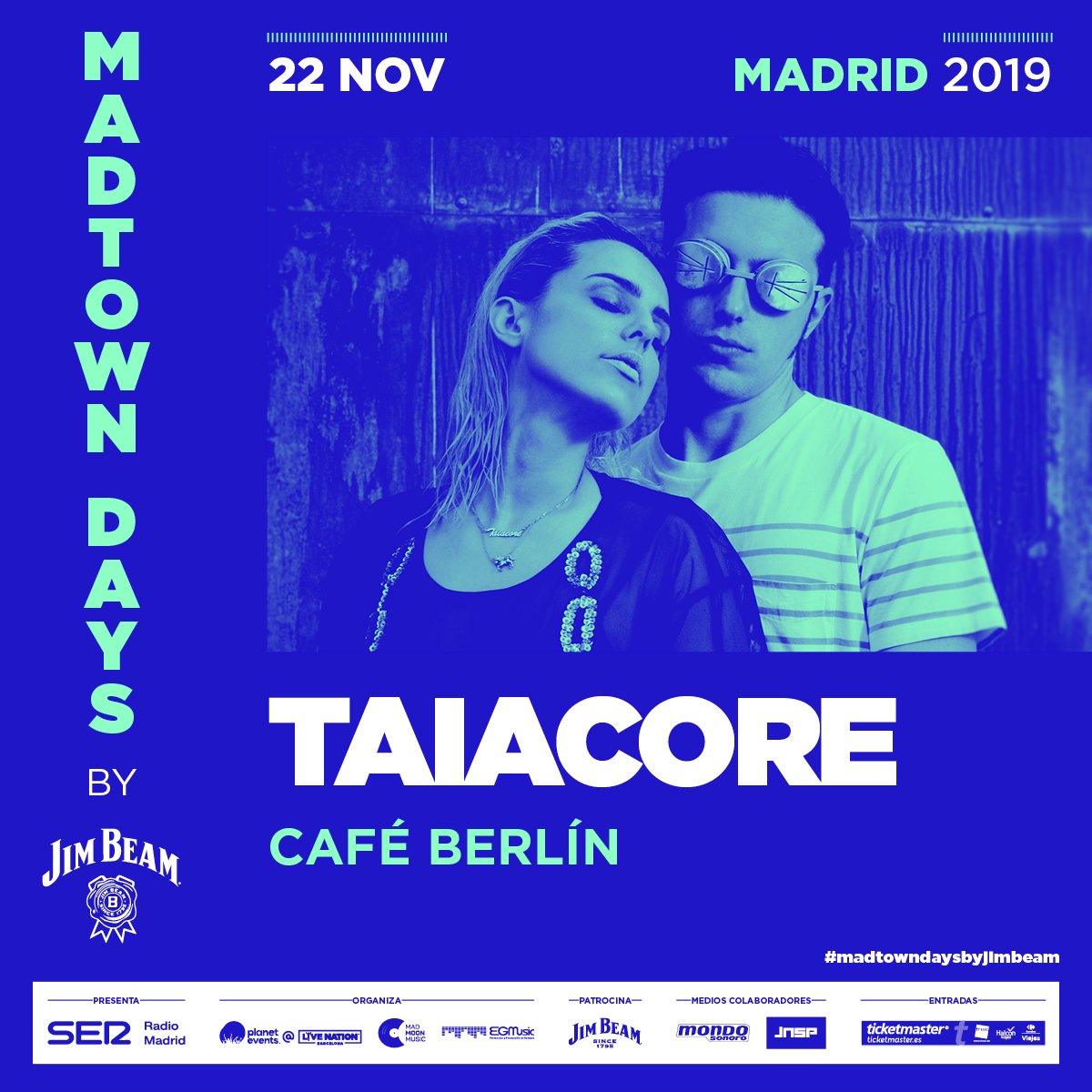 Taiacore's tweet photo. 💥Súper Notición💥
Madrid nos vemos el 22 de noviembre en el @CafeBerlinMad dentro del circuito @madtowndays https://t.co/CY1SJ1IiM5