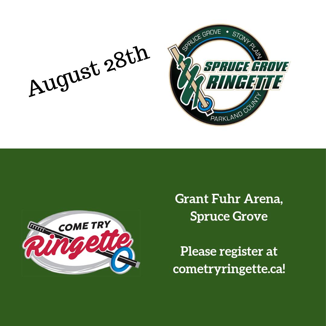 Another Come Try Ringette event was just announced! <a href="/spruceringette/">SpruceGroveRingette</a> is hosting an event Aug 28th. Register at cometryringette.ca/event/spruce-g…
#ringetteab #cometryringette