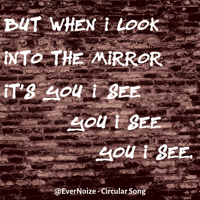 EverNoize's tweet photo. π§πΆ Circular Song - π€π #Lyrics Treat of the Day
β
But when I look into the mirror
Itβs you I see
you I see
you I see
#CircularSong #lyric #lyricsoftheday #songlyrics #music #musician #rockmusic #triphop #triphopmusic #triprock #triprockmusic #electronicmusic https://t.co/Eph1aomqN9