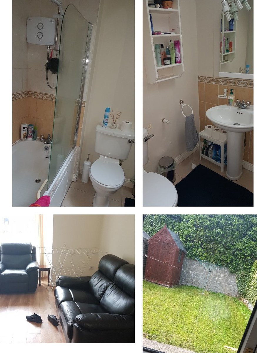 🏡 Single Room to rent in 3 bed house in Rathfarnham 🏡 sharing with 2 females, bathroom shared with 1. €575 a month +bills. 25-30 mins bus to town (15b/16) and on 17 bus route to UCD. Bus stop outside house. 2 mins walk to shops/takeaways. #roomfairy #rentdublin