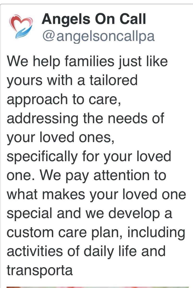 Check our this message from Angels On Call