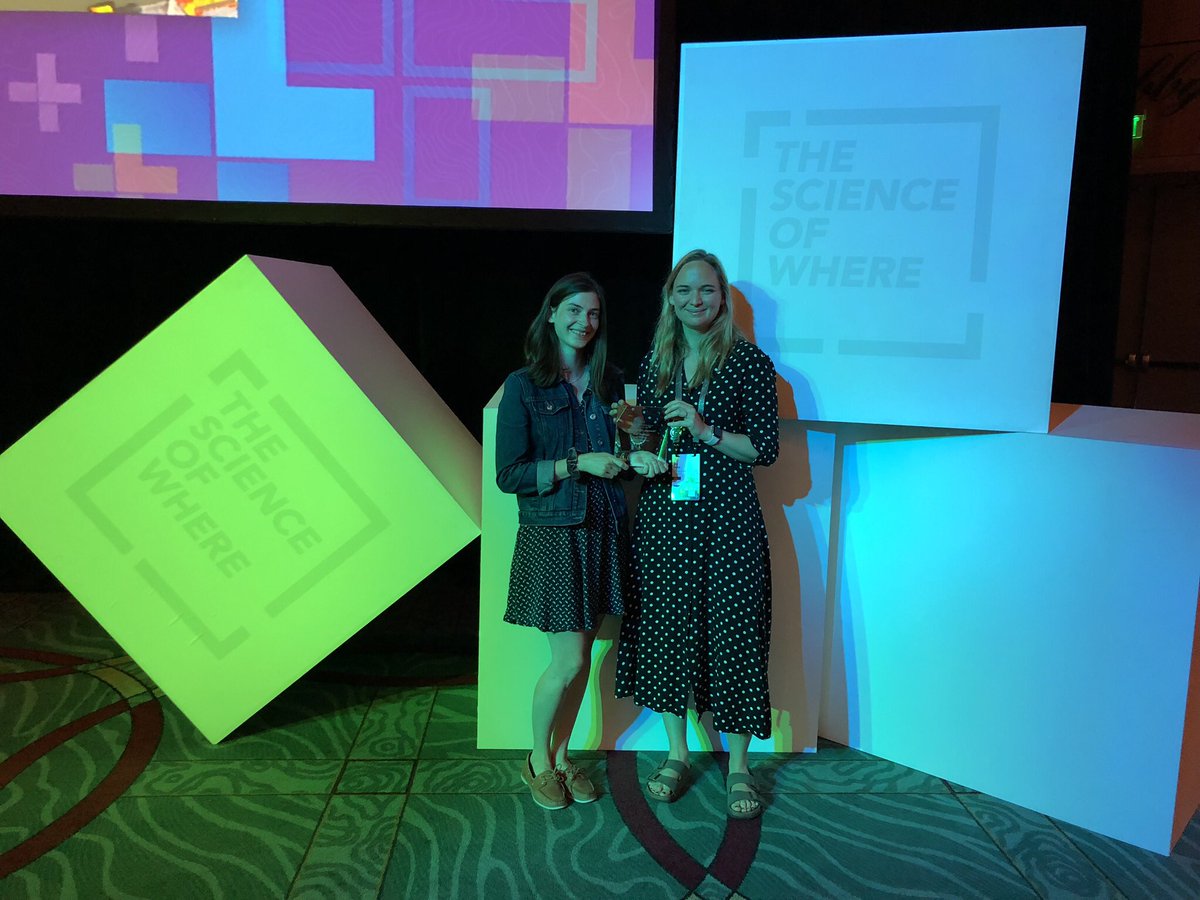 joannawilkin's tweet photo. A fantastic week with @geogkate in #sandiego at the #esriuc2019, talking all things #geographyprogrammingbootcamp with fellow #gis #education #geogeeks. We received our #youngscholarsaward for all our efforts! Thanks @esriuk and @SouthCoastDTP for our trip! @geogsouthampton https://t.co/slbnaLtweY