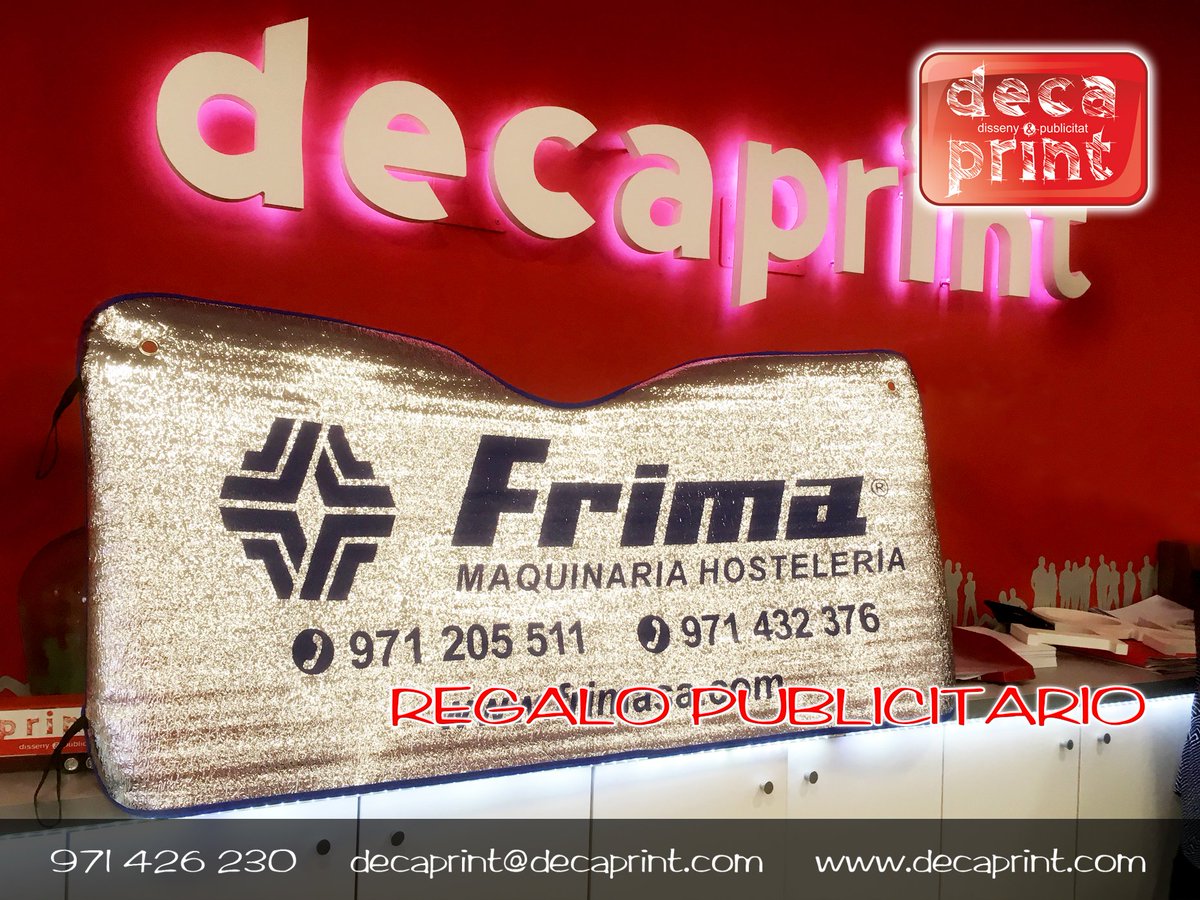 Decaprint2's tweet image. #Parasoles para #vehículos totalmente #personalizados, una genial manera de #publicitar tu #marca por multitud de lugares, calles, vehículos, ...

☏ 971 426 230 // decaprint@decaprint.com // decaprint.com