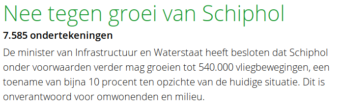 SchipholWatch's tweet photo. Ruim voorbij de 7.500 met ons aller petitie https://t.co/RJPb0ORh6Y https://t.co/n8TBeMYL0M