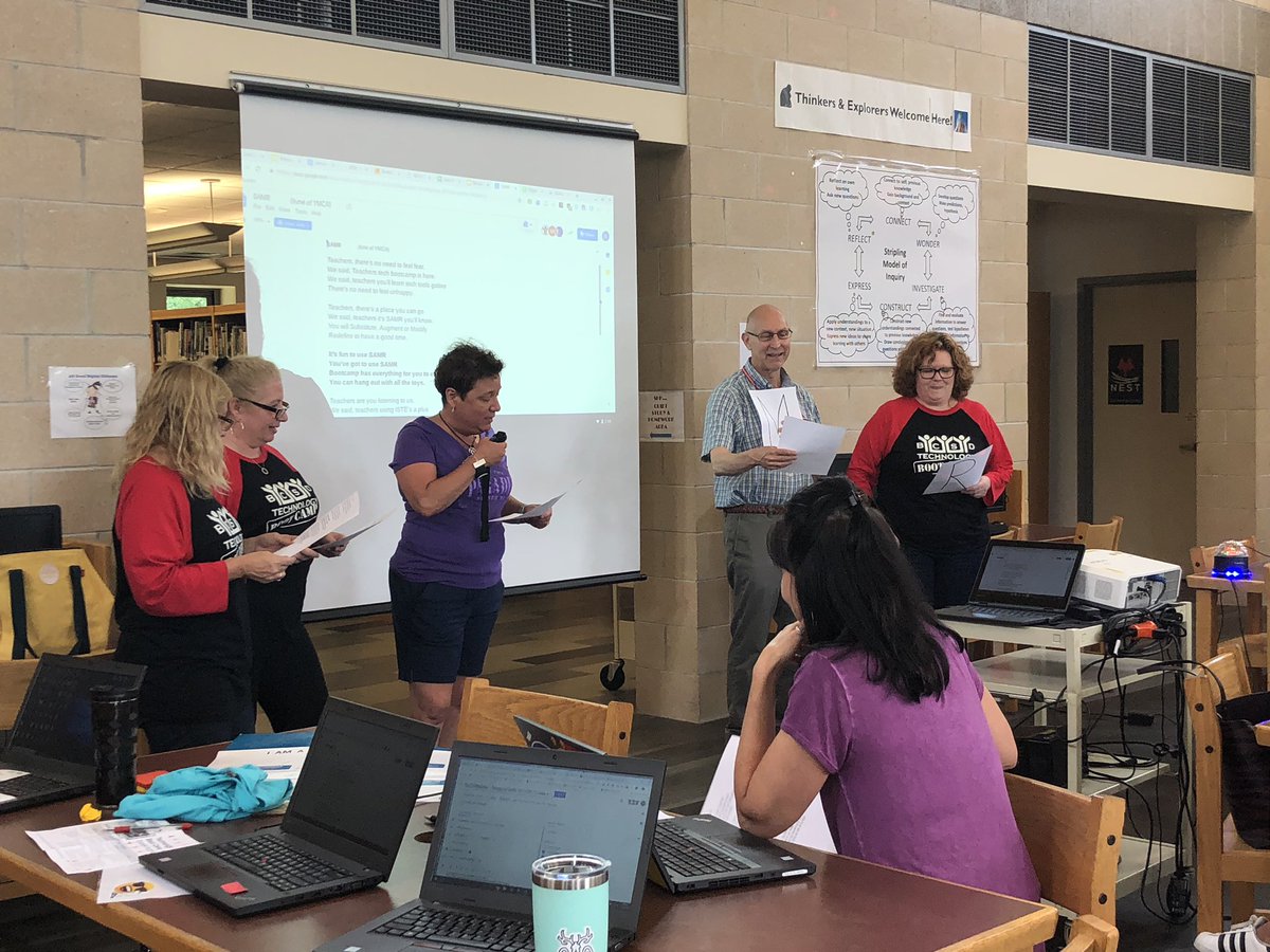 RoganFLHS's tweet image. #bcsdbootcamp singalong! #engagement #samr happening right now!!!