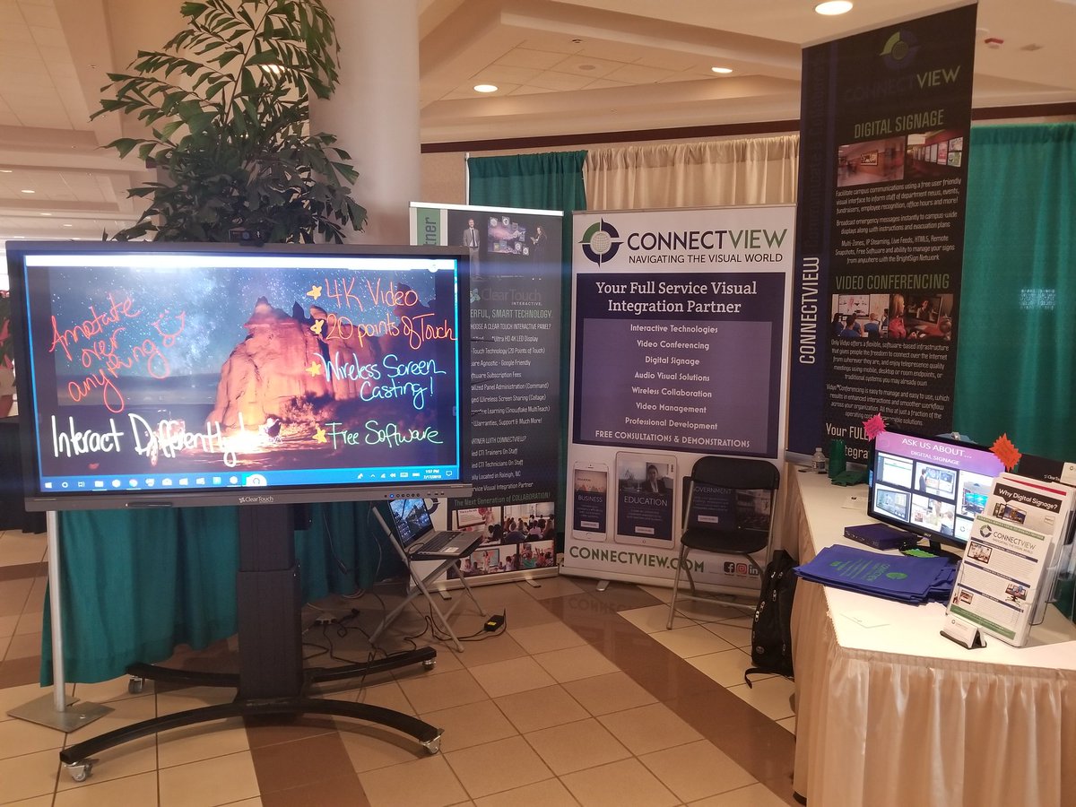 ConnectViewLLC's tweet photo. Loved seeing all of our AWESOME customers at the NC CTE Conference in Greensboro!  Thanks for stopping by and if you have any questions contact @ELECTRAWOMAN72 ! https://t.co/p30bsegXnj