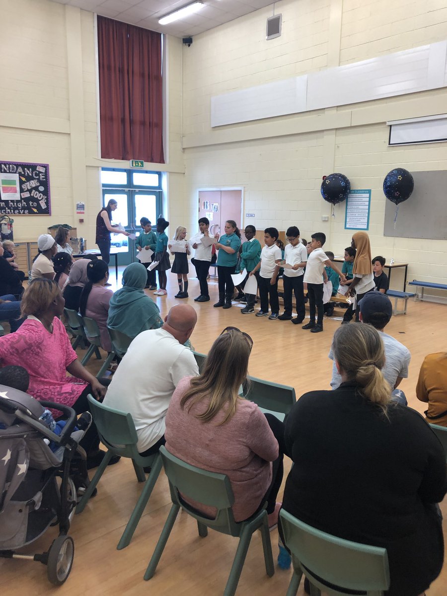 ColeridgeSchool's tweet photo. Mrs Mendies delivered an amazing Y4 graduation assembly to our parents this morning. We are so proud of all our Y4 children for the unreal progress they’ve made this year. Also, I was so impressed with Mrs McArdle’s ICT skills. 😀#whatayeargroup #somuchprogress https://t.co/RpEoXurpTY