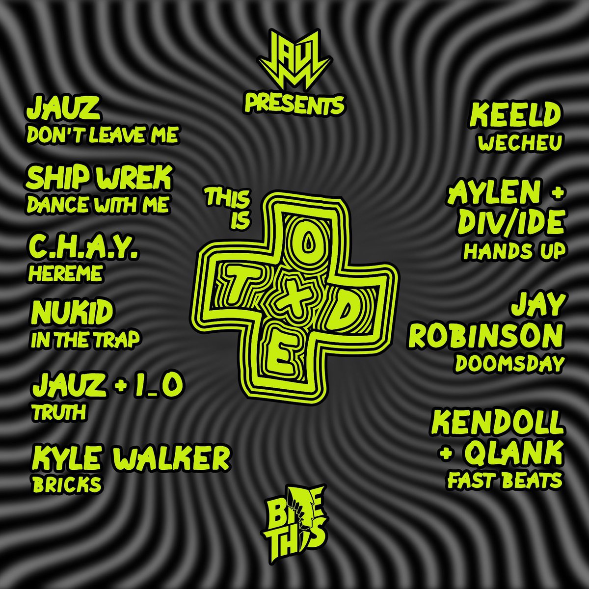 We are so excited to finally share the full track listing for our upcoming “This Is Off The Deep End” compilation that drops everywhere July 26th. We can’t wait for you to hear it! 💚 <a href="/Jauzofficial/">JAUZ</a> 

fanlink.to/thisisotde