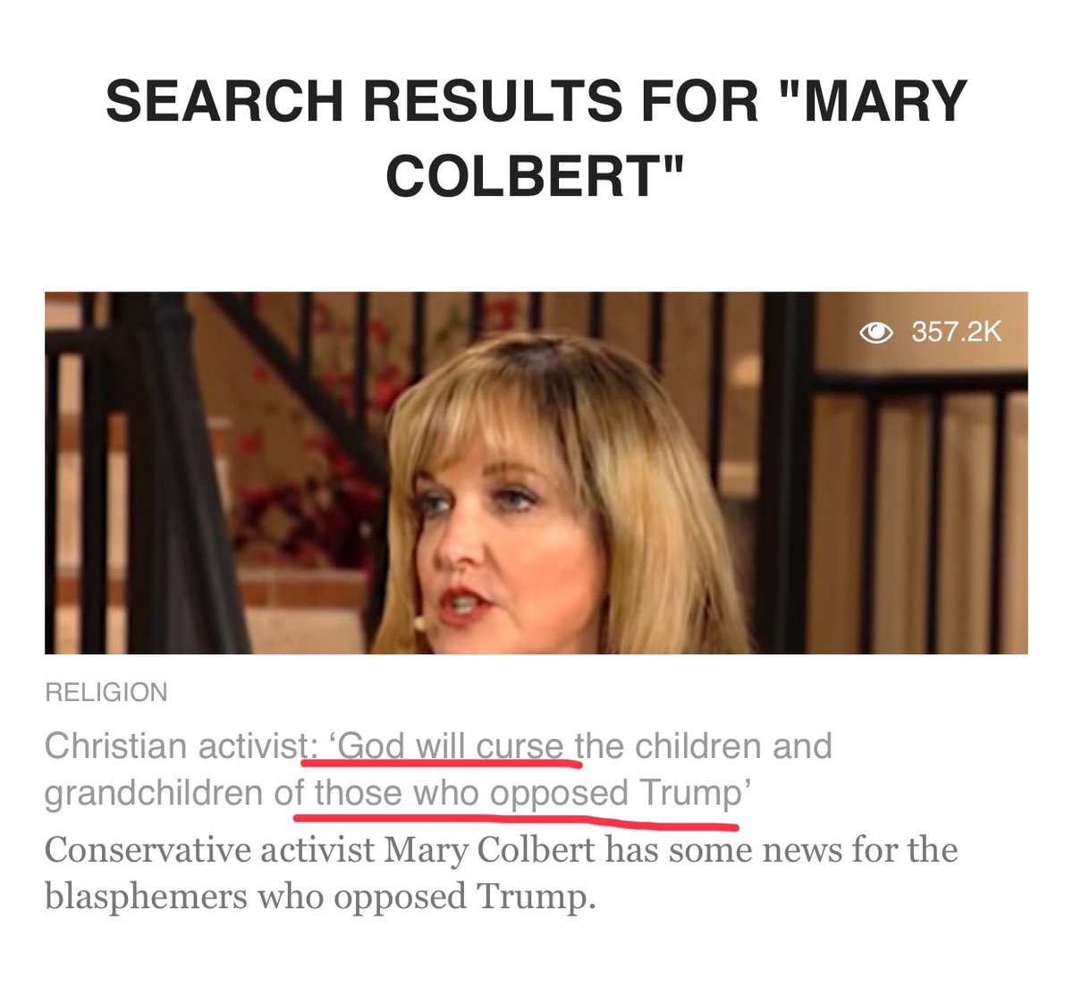 This is Mary Colbert, Prophet Mark Taylor’s coauthor of “The Trump Prophecy” which has been hawked On Trinity Broadcasting Network (TBN) since late 2015. Mark was a patient of her husband’s. Taylor shared a dream he had of trump being anointed by God & the book was written. /3