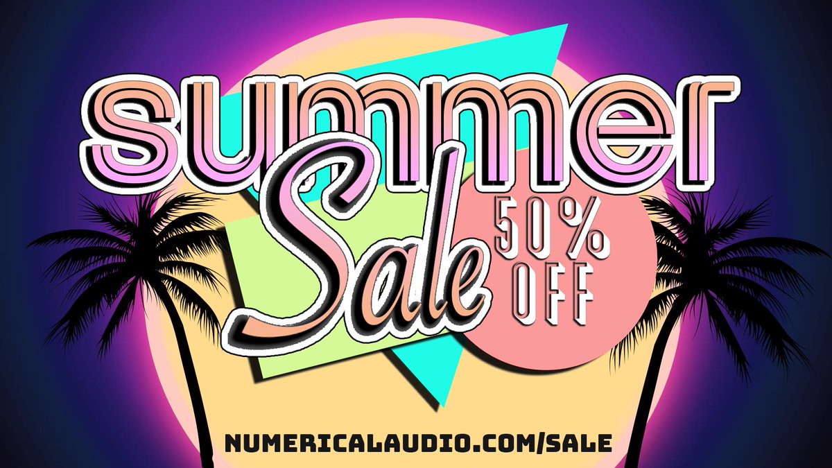 Our Summer Sale is live! Get 50% OFF all Instruments and Effects! numericalaudio.com/sale #IOSMusic #AUv3 #musicapps