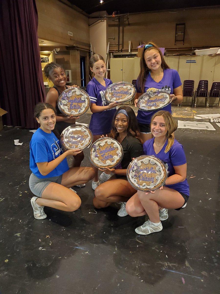 Congratulations to our 2019-2020 captains! Pep Commissioner: Jada, Varsity Captains: Delaney &amp; Chanal. JV Captains: Sarah, Colette, &amp; Katelin