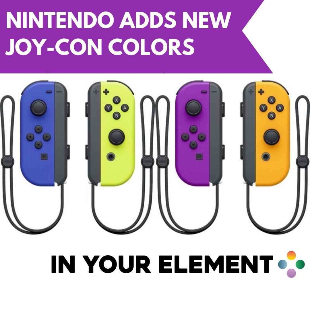 IYEpodcast's tweet photo. Finally some new Joy-Con colors for #NintendoSwitch!

@NintendoAmerica has announced a Blue/Neon Yellow set as well as a Neon Purple/Neon Orange set. Which will you be getting? https://t.co/wYAuRnOxIe