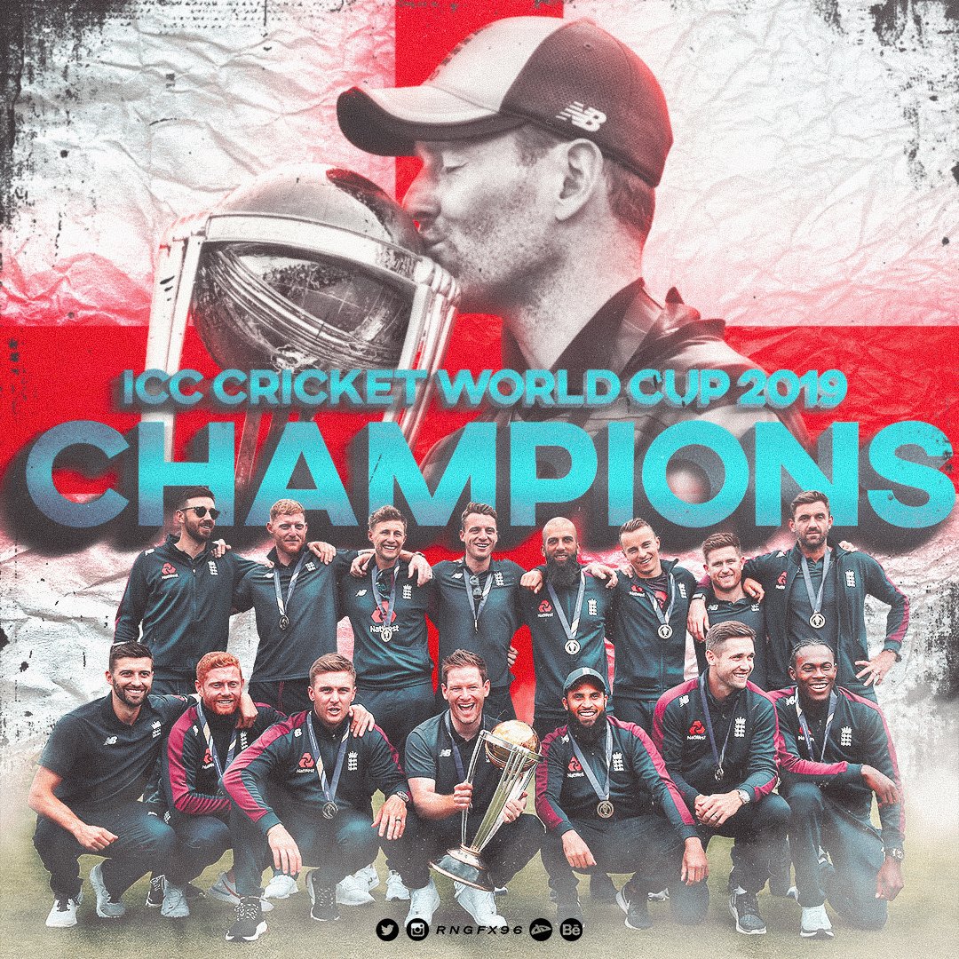 visualsbyrihen's tweet photo. @benstokes38 @englandcricket @cricketworldcup @cricketnext @SkyCricket @ICC @ESPNcricinfo @TheCricketerMag @btsportcricket @windiescricket @WICricket @vCricketWI @CricketAus @MyCricketAus @castrolcricket @cricbuzz @Cricketnation @Cricket_World @Sah75official @Sah75fc @shakib_al_hasan @ShakibCricketer @shakib_75 @ShahzadFans @LailaGondal47 @OfficialWahab @WahabRiazFC @TheRealPCB @cricketpakcompk @Cricket_PCB @OfficialSLC @vCricketSL @Crickt_SriLanka @TheCricketSL @SriLankaOTC @TGaidu @bawaroshan @ImRo45 @ImRo45_FC @RohitSharma_FC @ViratRohitfc @IndianCricketTm @BCCIdomestic @cricketcomau @TheCricketAU @rediffcricket @Cricket_TS @YahooCricket @Criket_Srilanka @BLACKCAPS The three lions have roared! 🏴 #England end their 44-year wait for glory after super-over drama against #NewZealand. What a game of cricket, Congrats to both teams for putting on a show 👏
Likes and RTs appreciated!
#CWC19Final #CWC19Finals #Smsports #Smdesign #Sportsdesign https://t.co/OMcpRYl9Hy