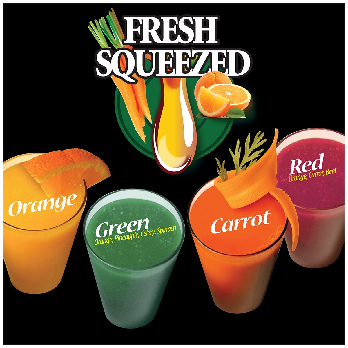 It's heating up! Stay cool with some refreshing, fresh squeezed juice