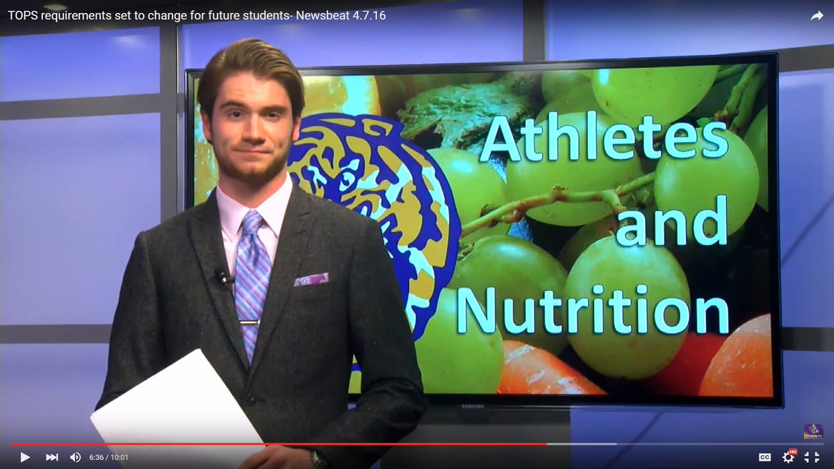 A nice memory popped up on the old timeline. 
Three years ago. Young <a href="/MattCHouston/">Matt Houston</a> anchoring for  <a href="/lsutigertv/">LSU Tiger TV</a>,  when WE had to PAY THEM. NOW <a href="/WAFB/">WAFB</a> Channel 9 is paying Matt to report for them. I like that arrangement a lot more.  #OffThePayroll