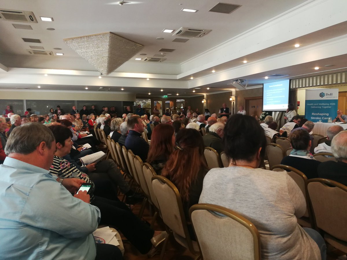FermanaghSF's tweet photo. Another fantastic crowd has turned out to the 2nd 'Reshaping Stroke Services' Consultation meeting tonight in #Enniskillen. Plenty here who have questions to ask and stories to tell. Everyone has the right to be heard #SaveWard5 #SaveSWAHStroke https://t.co/LjqtAVRp6l