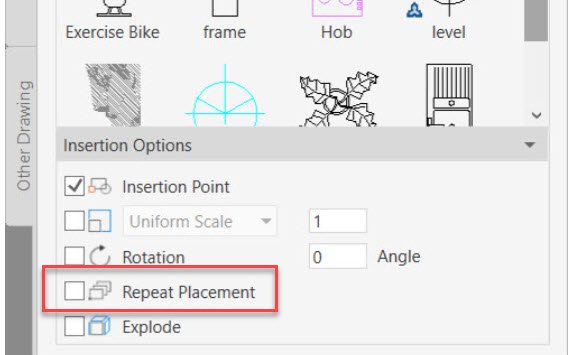 The best part about the new #AutoCAD Block Palette?  The awesome "Repeat Placement" option.  Oh yeah! Check out my article for all the inside scoop. govdesignhub.com/2019/07/09/the… <a href="/GovDesignHub/">GovDesignHub</a> <a href="/AutoCAD/">Autodesk AutoCAD</a>