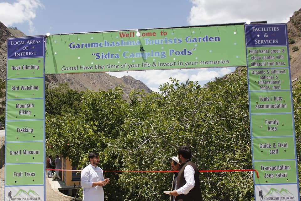 hindukushexplor's tweet photo. well come to Garumchashma Tourists Gardent, a project of @HindukushExplorers https://t.co/5QKJYwIGiG