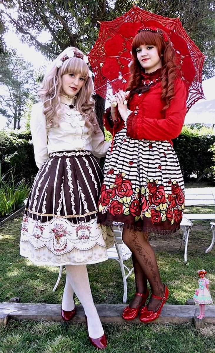 A couple of Brolita's (guys) wearing #LolitaFashions