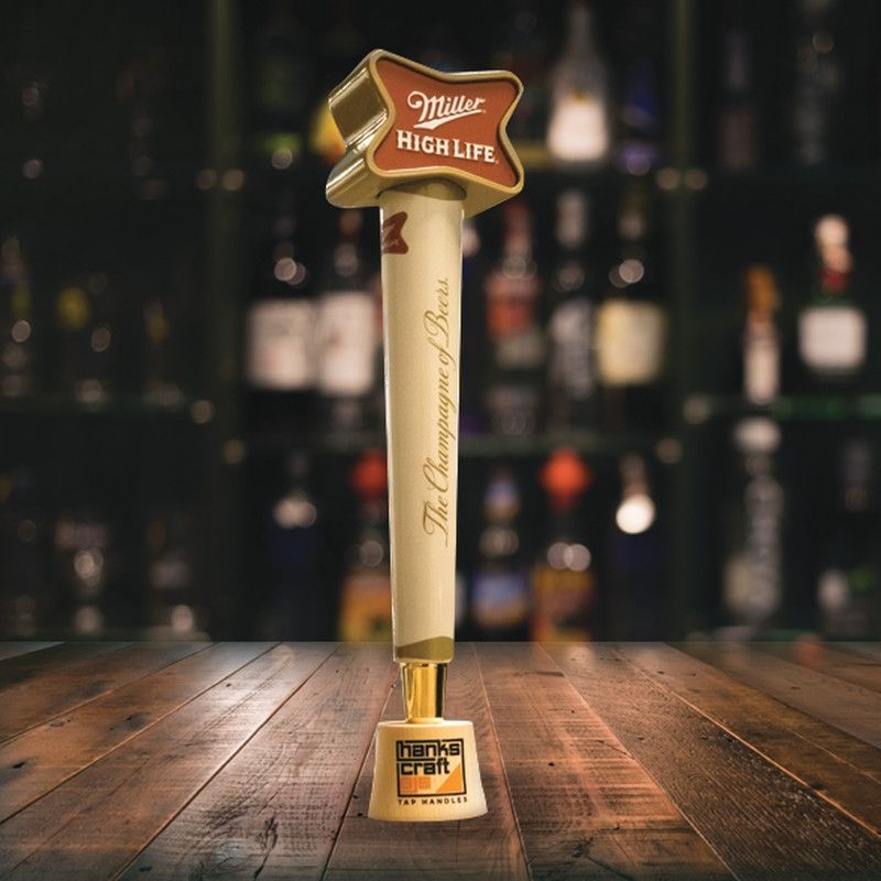 HankscraftAJS's tweet photo. Congratulations to @millerhighlife  for being our HANDLE OF THE WEEK! 🎆🍻🎉
#taphandle #taphandles #champaigne #taphandledesign #craftbeer #beer #beermesome #bourbon #whiskey #wine #drinkmorebeer #beermarketing #breweries #distillery #handleoftheweek #hankscraftajs https://t.co/qwLeA4W5PB