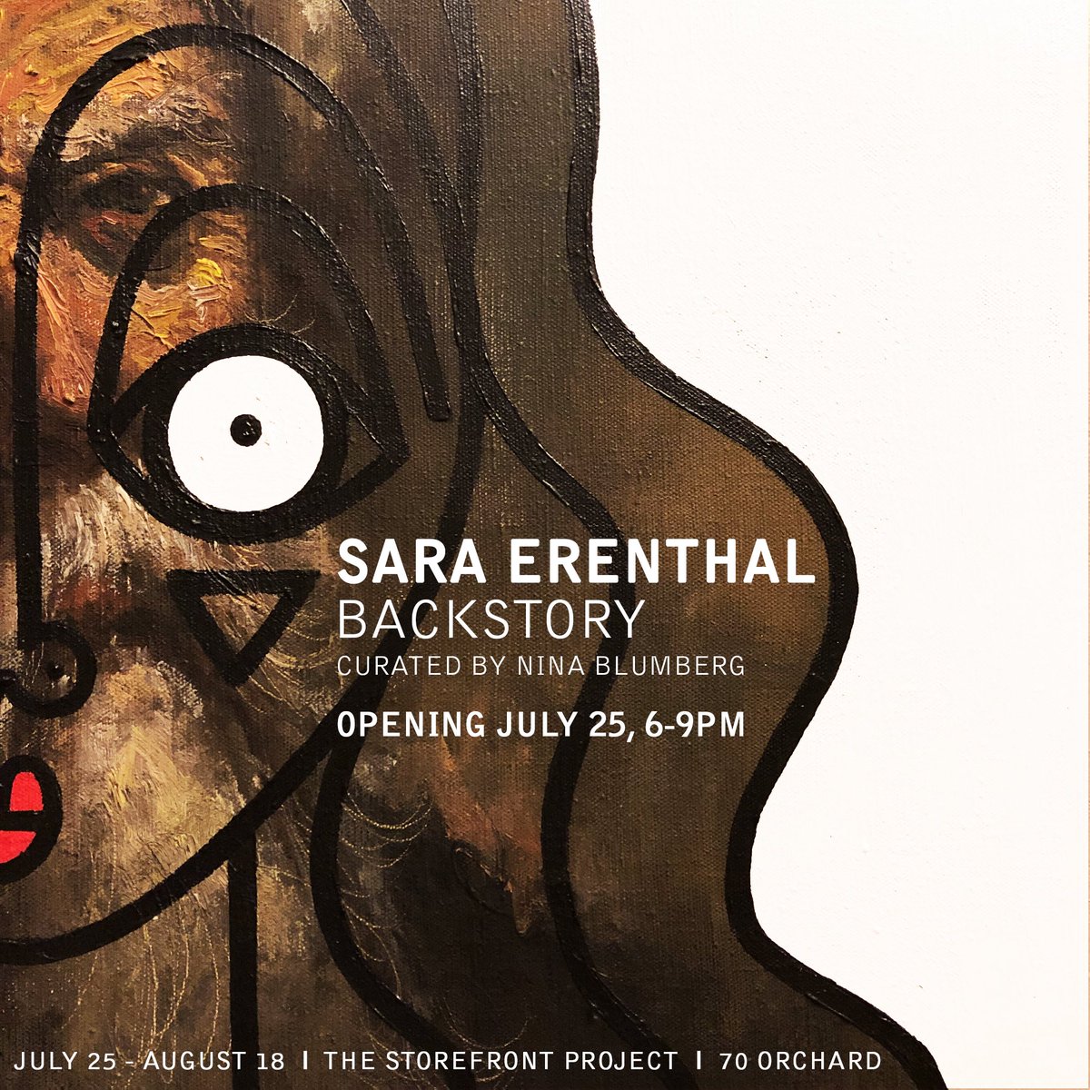 SaraErenthalArt's tweet photo. Please join me for the opening of my solo exhibition “Backstory”, curated by Nina Blumberg @artstagram__ at The Storefront Project 70 Orchard NYC, July 25th 6-9pm! More info https://t.co/08byJ027MI #saraerenthal https://t.co/YKCcsUYK7x