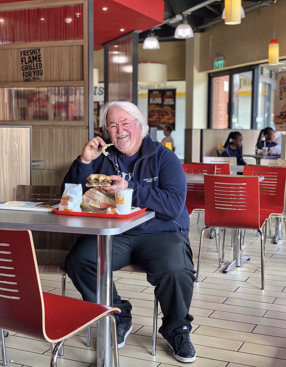 jatkin's tweet photo. Hey @BurgerKingUK, check out my Grandad enjoying a Double Whopper in your Middlesbrough branch! https://t.co/SLJNLaXg3l