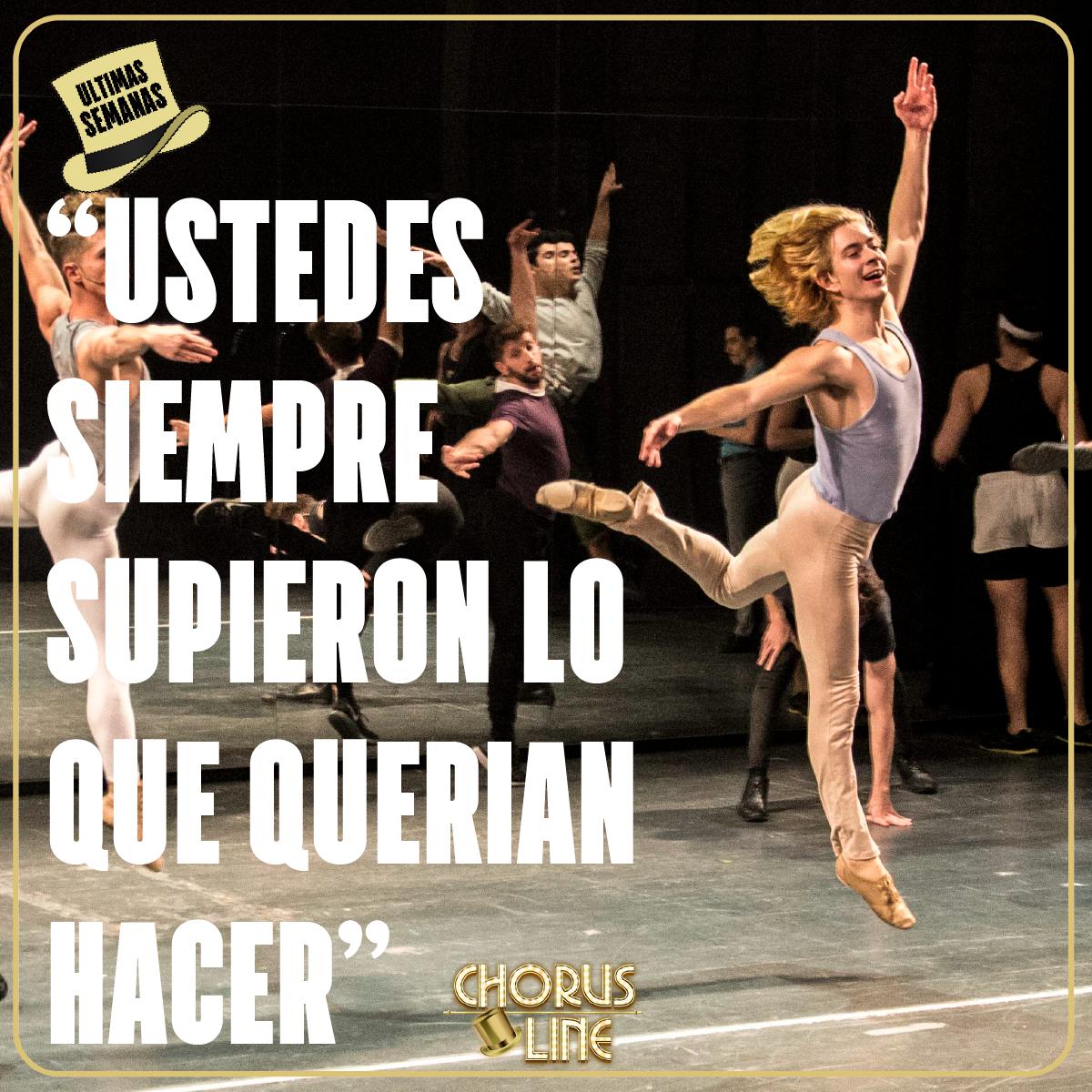 ¡ULTIMAS 3 SEMANAS! DESPEDIDA DEFINITIVA
Mark nunca supo bien que quería hacer con su vida. 
Pero lo que si sabe, es que le encanta bailar!
#ChorusLineArg 🎩✨

Conseguí tus entradas con un 2x1 ingresando en bit.ly/CHORUSPROMO
