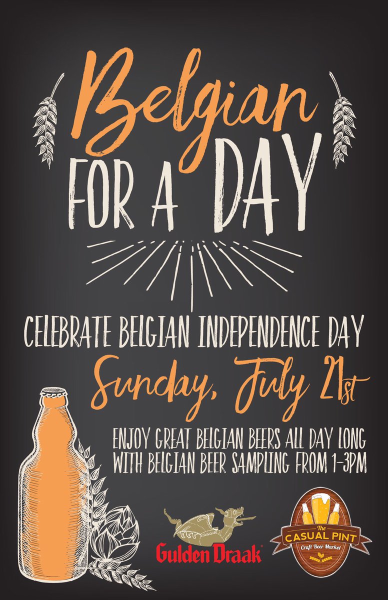 Join us for a very Belgian celebration this weekend!