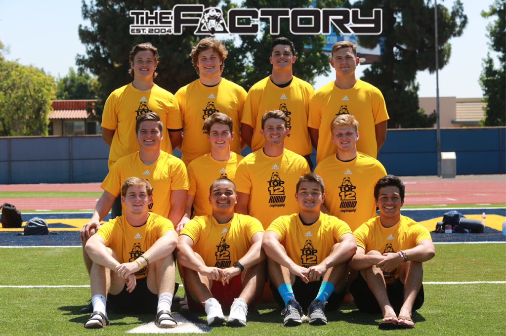 Incredible group of Long Snappers that handled the pressure and were very consistent with their greatness all week! #RubioFamily #TheFactory
