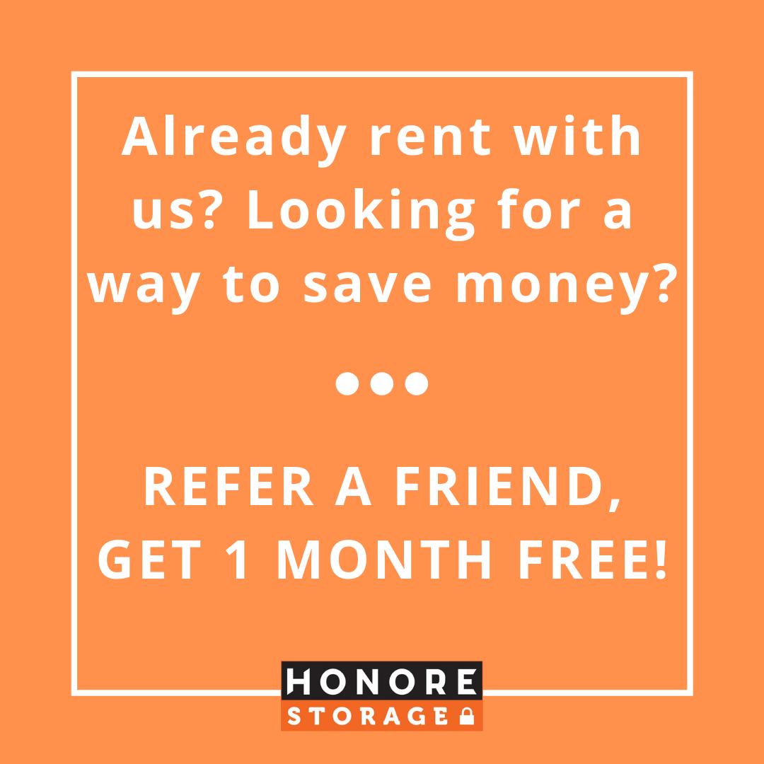 HonoreStorage's tweet photo. Introducing our new #referral program! Refer someone you know to #HonoreStorage and when they reserve their storage unit, you will get your next month’s rent free of charge. Call us for more info: (773) 250-6670 #selfstoragechicago #andersonville https://t.co/zDwyfU7gIS