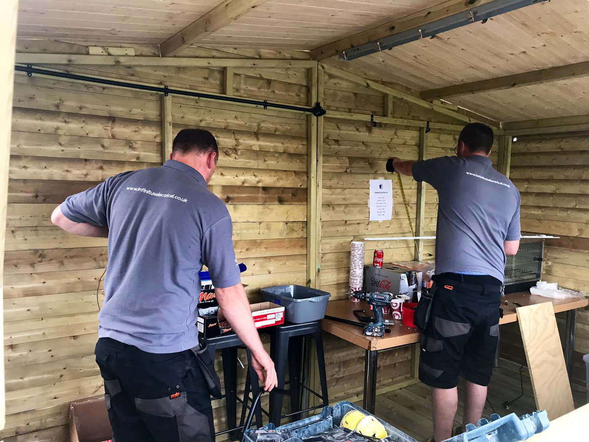 BarrowAFC's tweet photo. A big thank you to the guys at @InfinitusHA for their invaluable help in upgrading power supplies to our outside catering facilities today! 🙌

Their support is greatly appreciated! 👏

#BarrowAFC
#BackTheBluebirds https://t.co/q78nSSEsyF