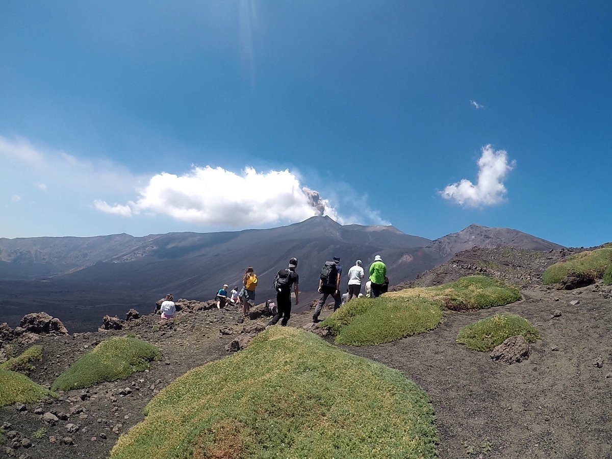 Rickme11or's tweet photo. Another awesome day for Outdoor Ed students exploring Mount Etna in Sicily. Their effort and determination was outstanding. @CalderdaleCol #etnafinder #everythingispossible https://t.co/0RSe71HHBz