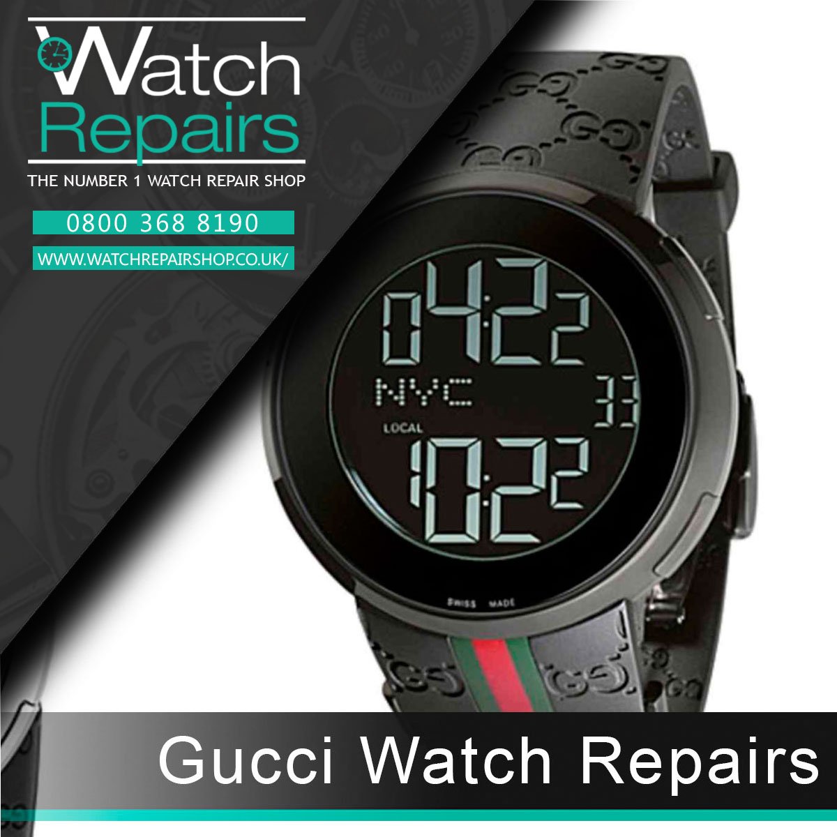gucci watch servicing