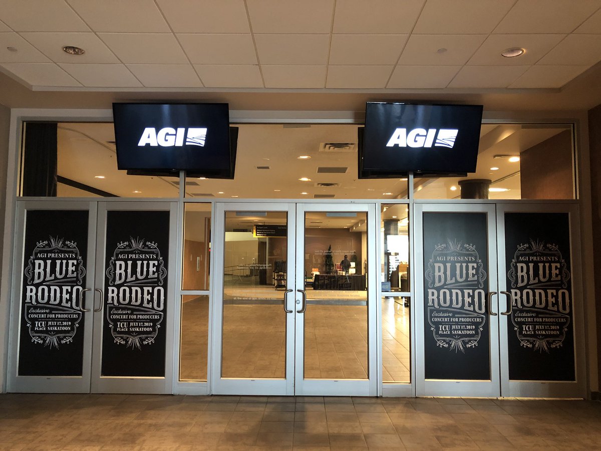 AgGrowthIntl's tweet photo. Stay tuned for live updates from @tcu_place. Countdown is on for @BlueRodeo #SaskRocks #AGIpresents 🎸🌾 https://t.co/UvaJCZUguu