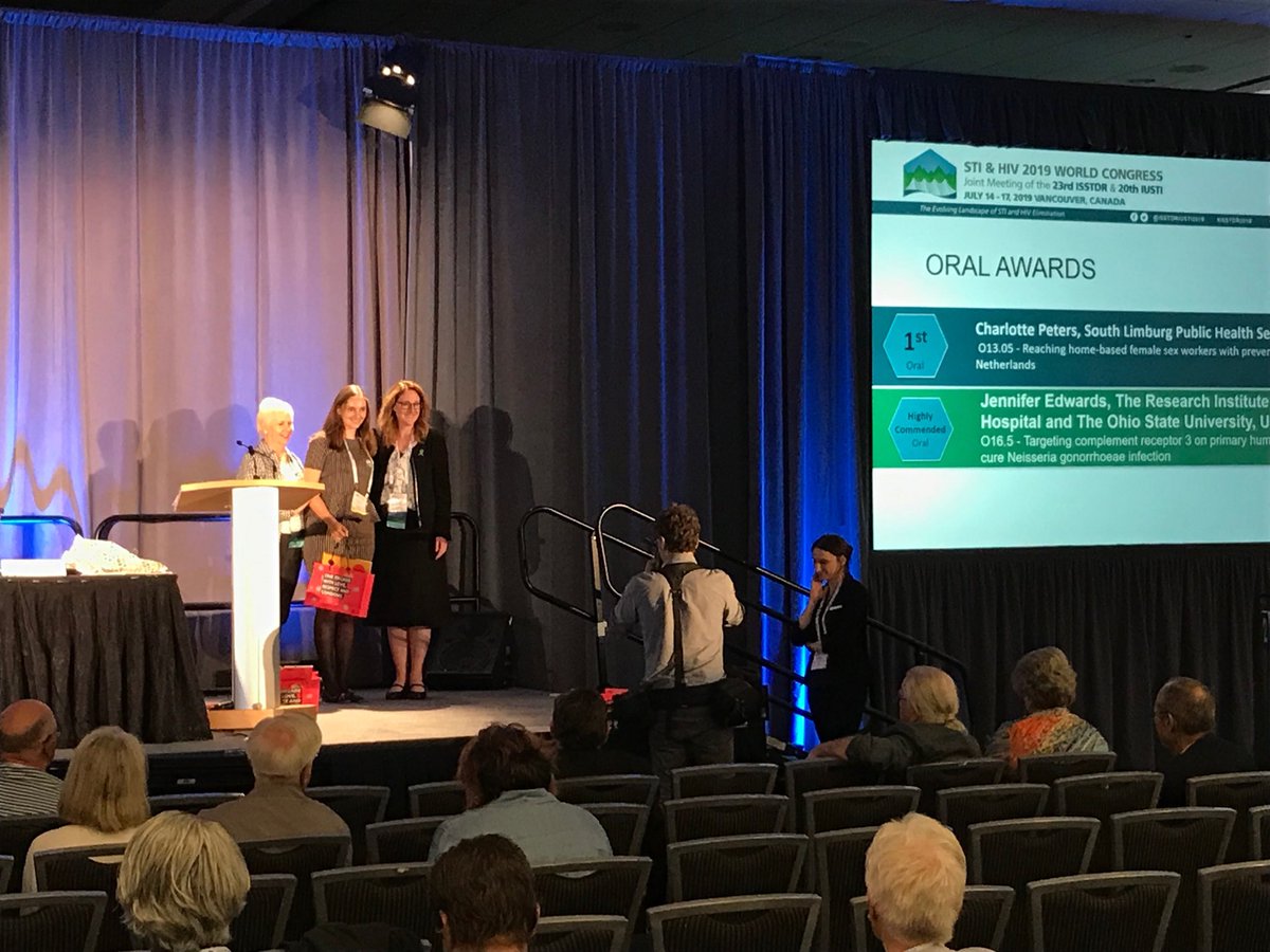 ChristianHoebe's tweet photo. We are extremely proud of Charlotte Peters, PhD student at STI research team Maastricht, The Netherlands who is granted first price and best oral presentation award @ISSTDRIUSTI2019 @CAPHRI_UM @MaastrichtU @ggdzl https://t.co/BZj31QZFZ1