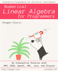 Numerical Linear Algebra for Programmers
aiprobook.com/numerical-line…
basically…
the only #AI book that walks the walk
100% executable code
step-by-step instructions
from theory to implementation
superfast implementation
#Nvidia #GPU #CUDA
#AMD #OpenCL
#Intel #JVM #MachineLearning