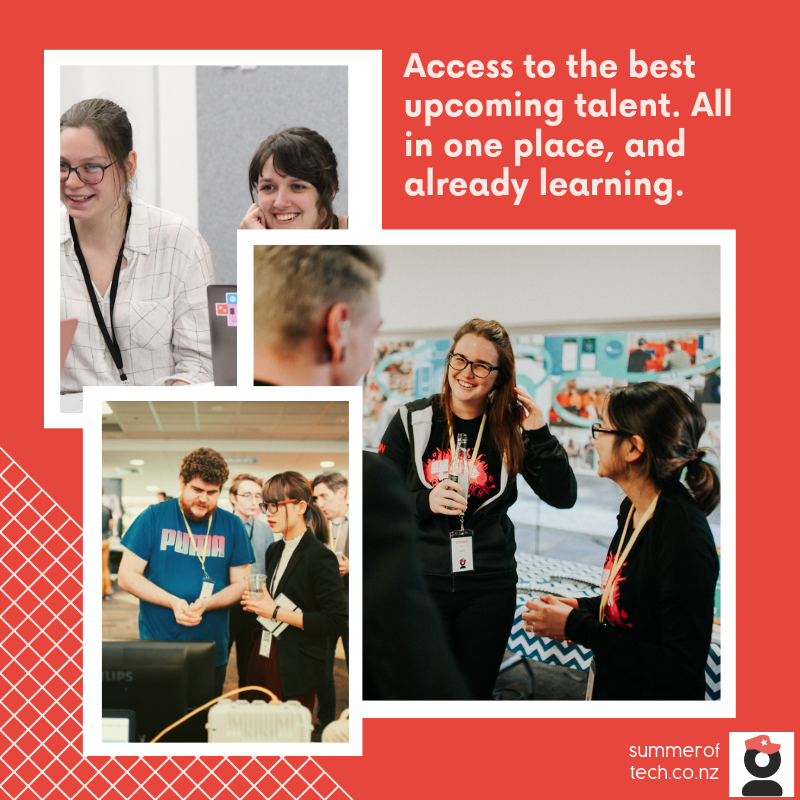 Have you thought about taking interns this summer? Summer of Tech makes it easy to hire the best up and coming tech talent. Students have already been vetted and exposed to core skills workshops to get them industry ready. Don't miss out and register with Summer of Tech today!