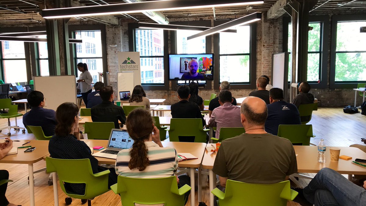 tedserbinski's tweet photo. Virtual @codysimms teaching startup teams about product planning — huge thanks for this hugely valuable talk!! #TSDetroit https://t.co/uP2h8ZxdGg